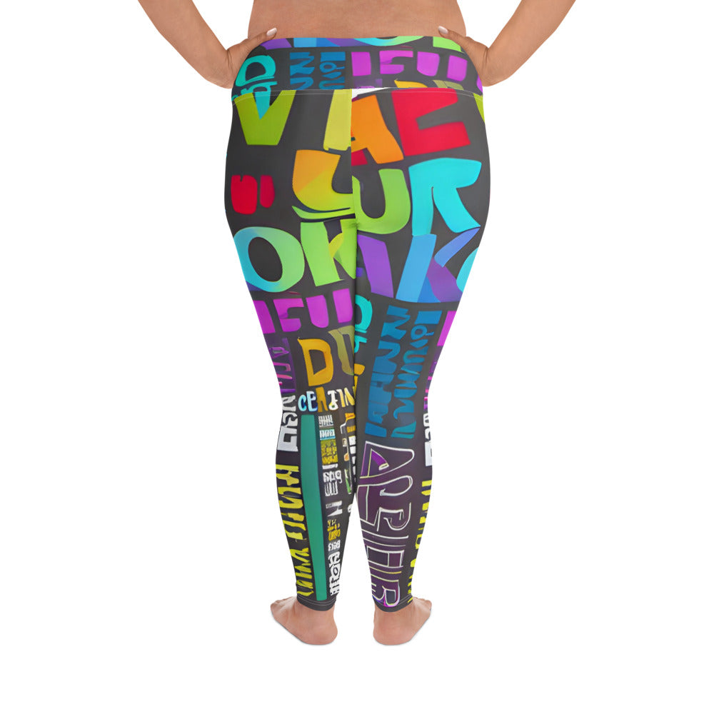 Words Plus Size Leggings