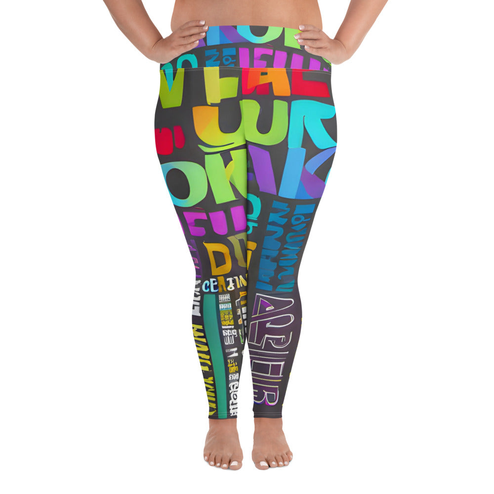 Words Plus Size Leggings