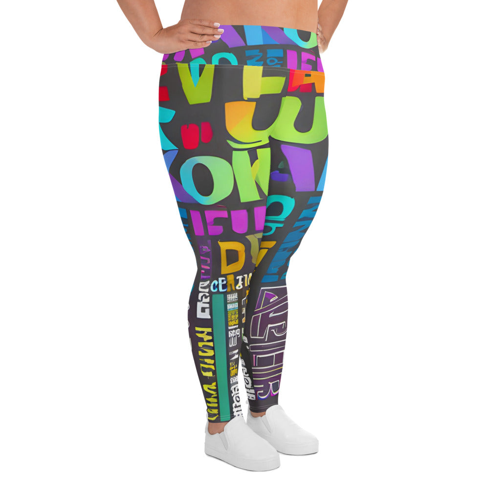 Words Plus Size Leggings