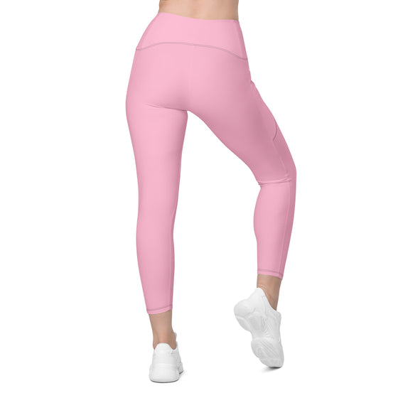 Candy Cotton Pink Leggings with pockets