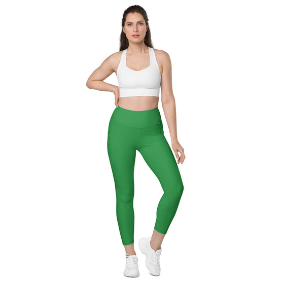 Kelly Green Leggings with pockets