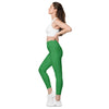 Kelly Green Leggings with pockets