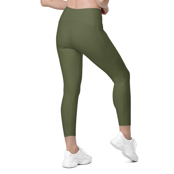 Army Green 2 Pocket leggings