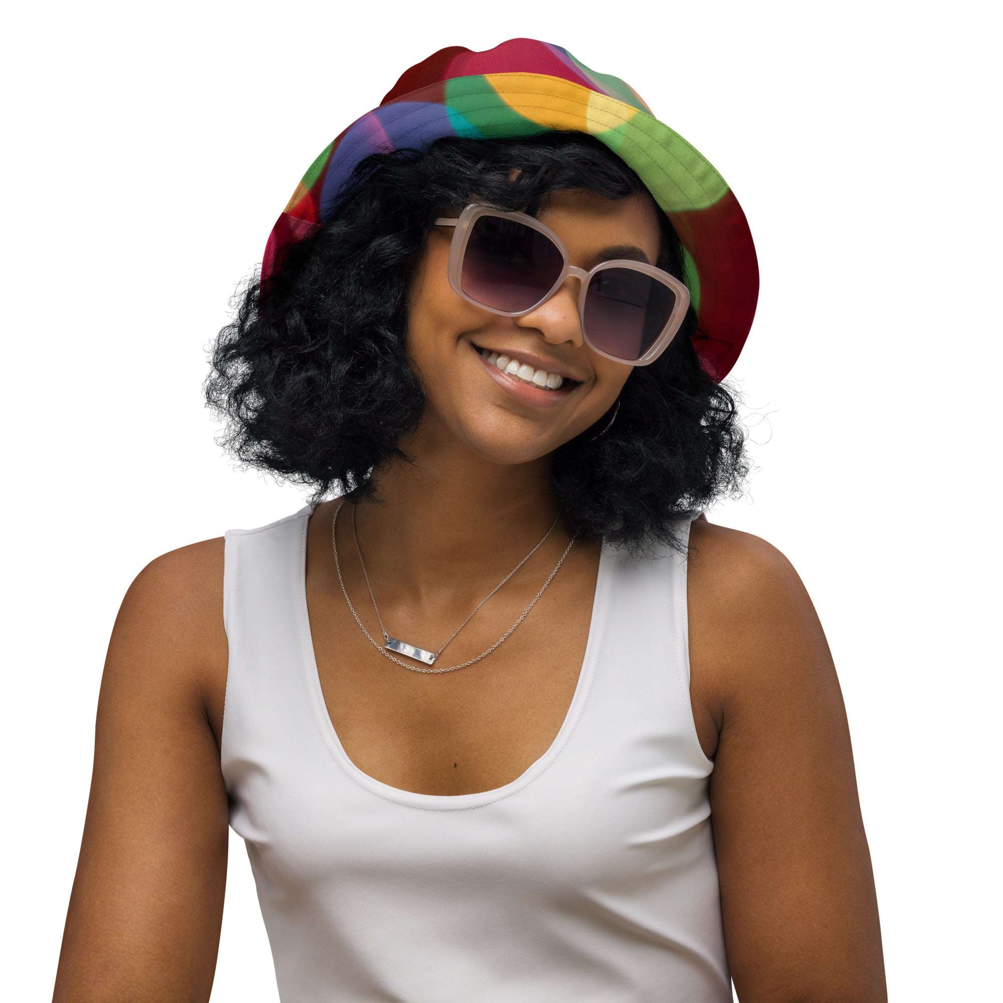 Circles Reversible bucket hat
