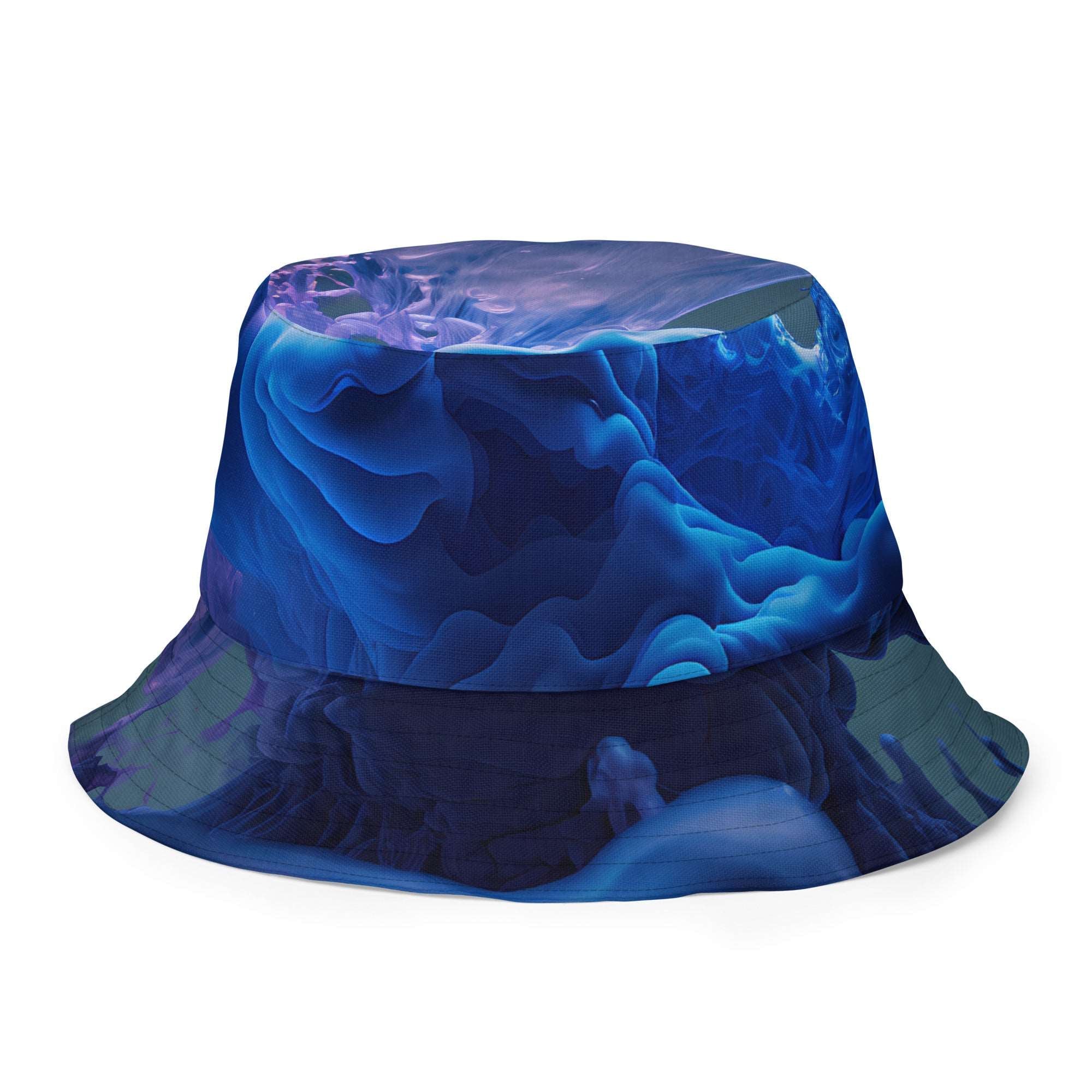 Liquid Smoke Purple Blue Reversible Bucket Hat