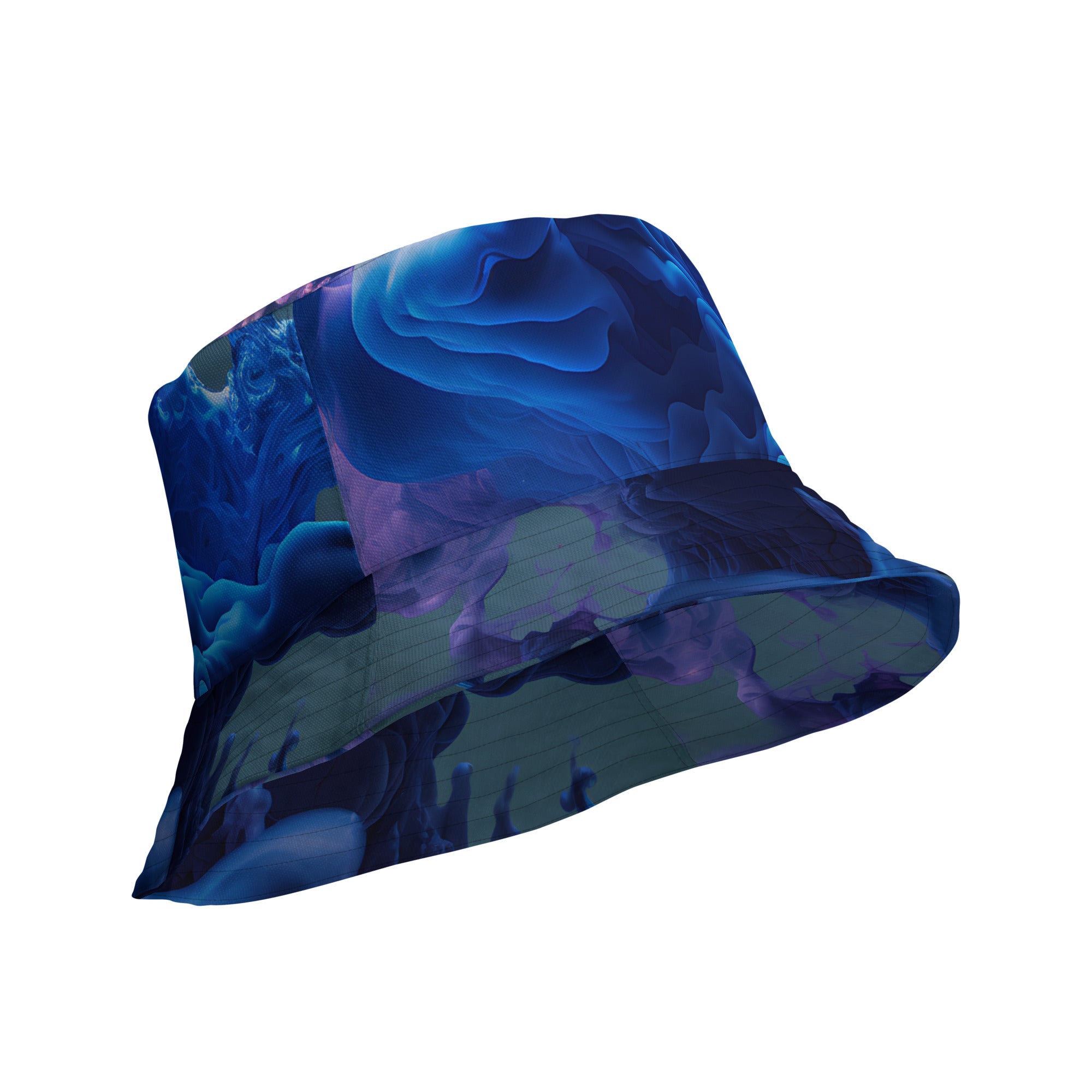 Liquid Smoke Purple Blue Reversible Bucket Hat