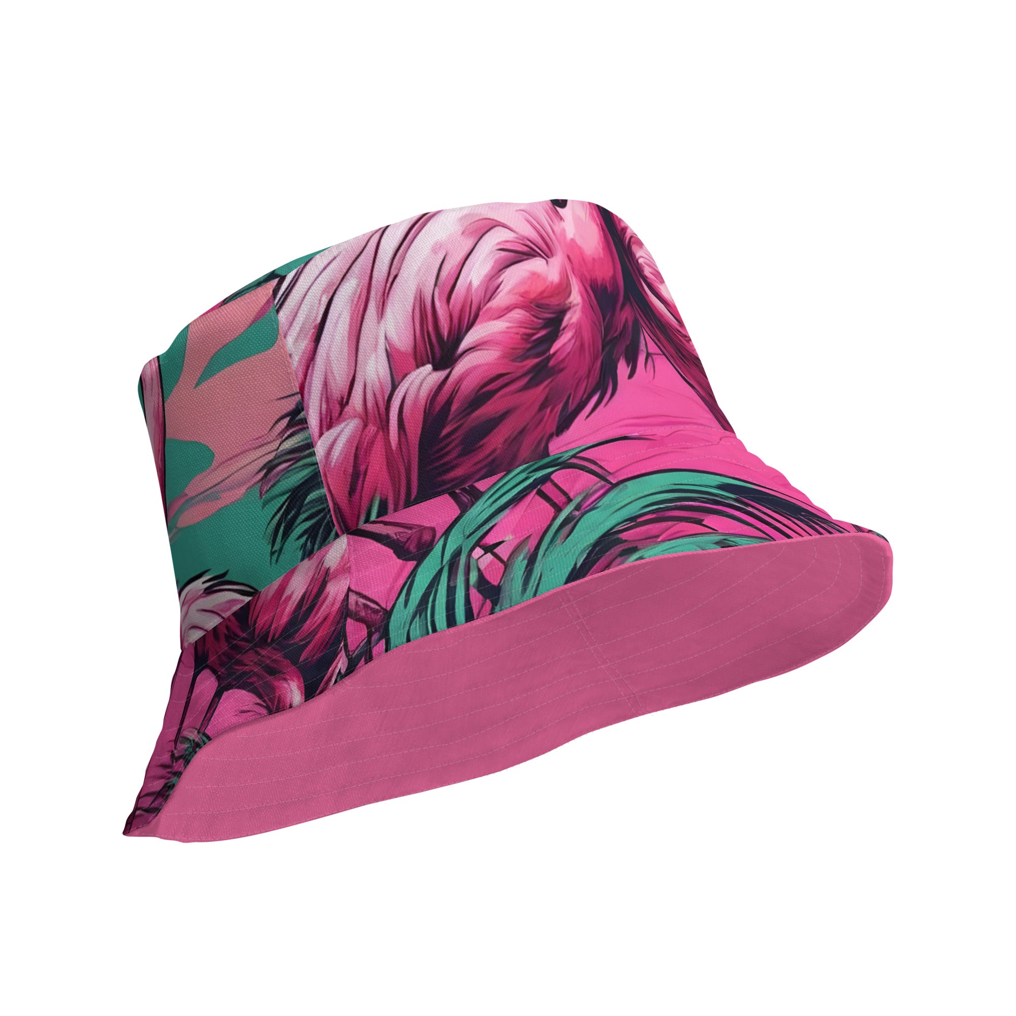 Pink Flamingo Reversible bucket hat