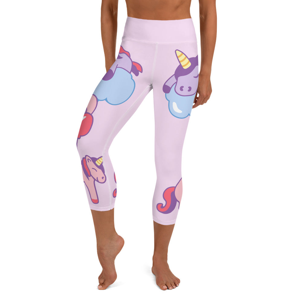 pink leggings with purple unicorns
