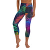 Mi Isle is Bonito Yoga Capri Leggings with fluorsent leave