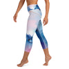 Floating On Pink & Blue Cloud Capri Leggings