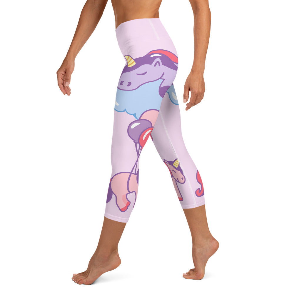 pink leggings with purple unicorns