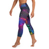 Mi Isle is Bonito Yoga Capri Leggings with fluorsent leaves