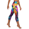 Parrots of Puerto Rico Yoga Capri Leggings