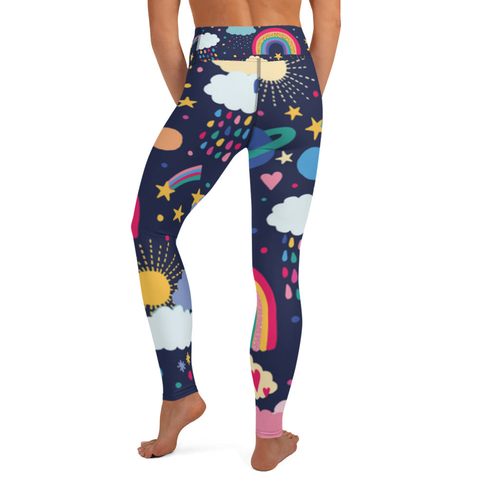 Celestial Cosmic Yoga Leggings