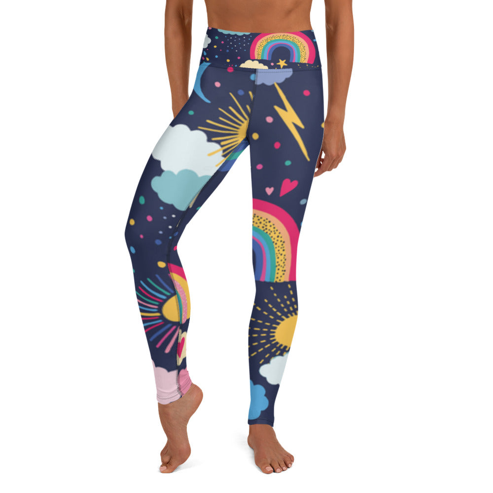 Celestial Cosmic Yoga Leggings