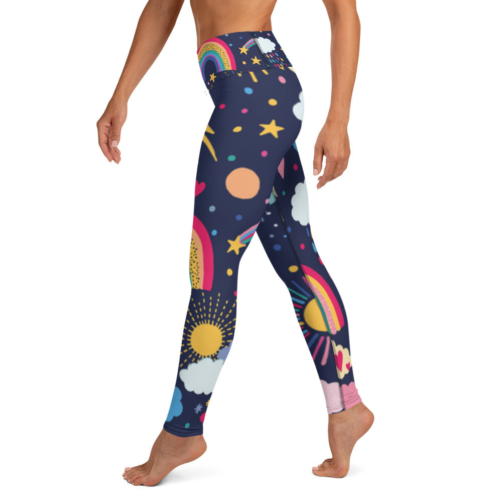 Celestial Cosmic Yoga Leggings