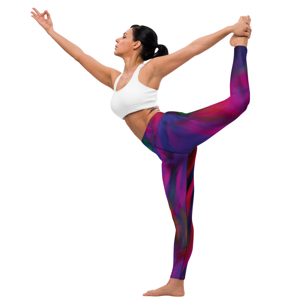 Fusio  Purple Galaxy Yoga  Leggings
