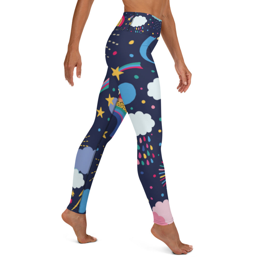 Celestial Cosmic Yoga Leggings