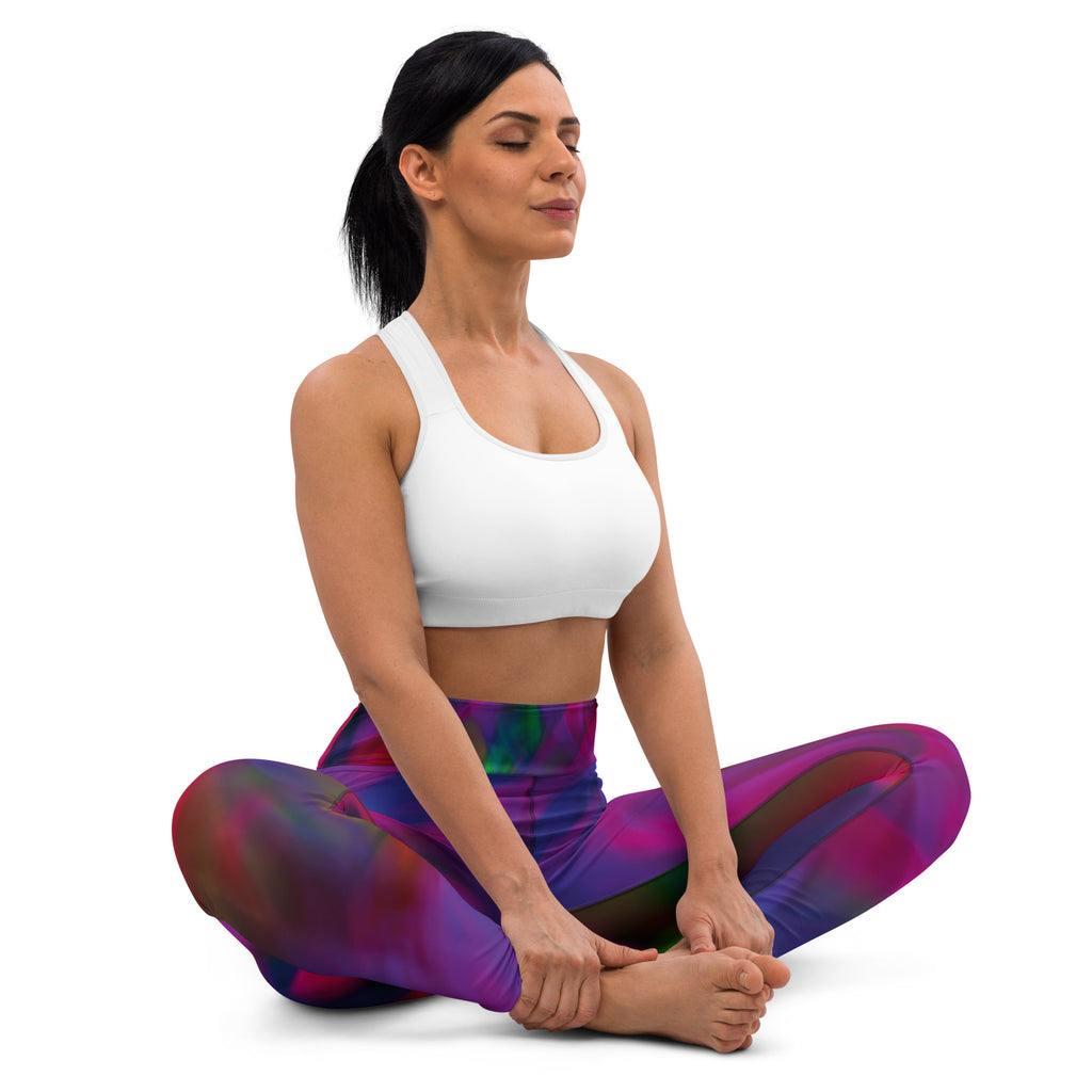 Fusio  Purple Galaxy Yoga  Leggings