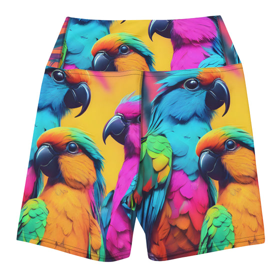 Parrots of Puerto Rico Yoga Shorts