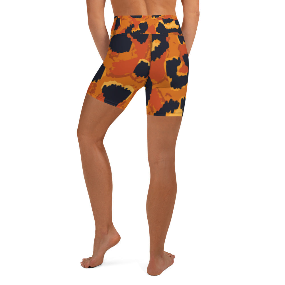 Animal Print Yoga Shorts
