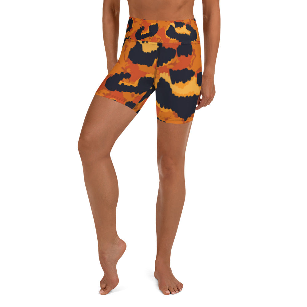 Animal Print Yoga Shorts