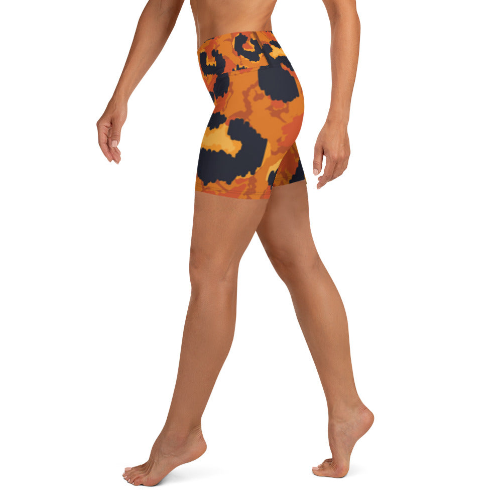 Animal Print Yoga Shorts