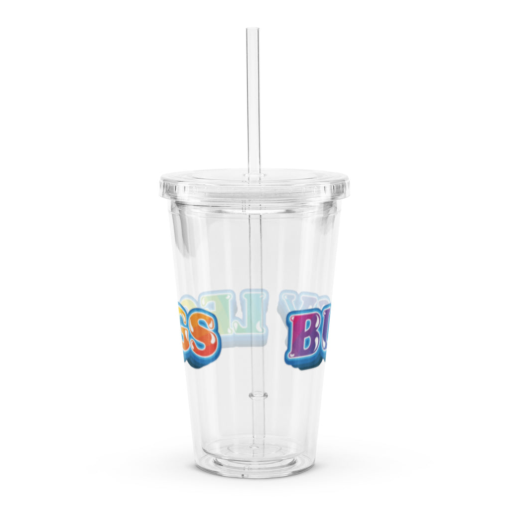Busy Leggs Signture Clear plastic tumbler