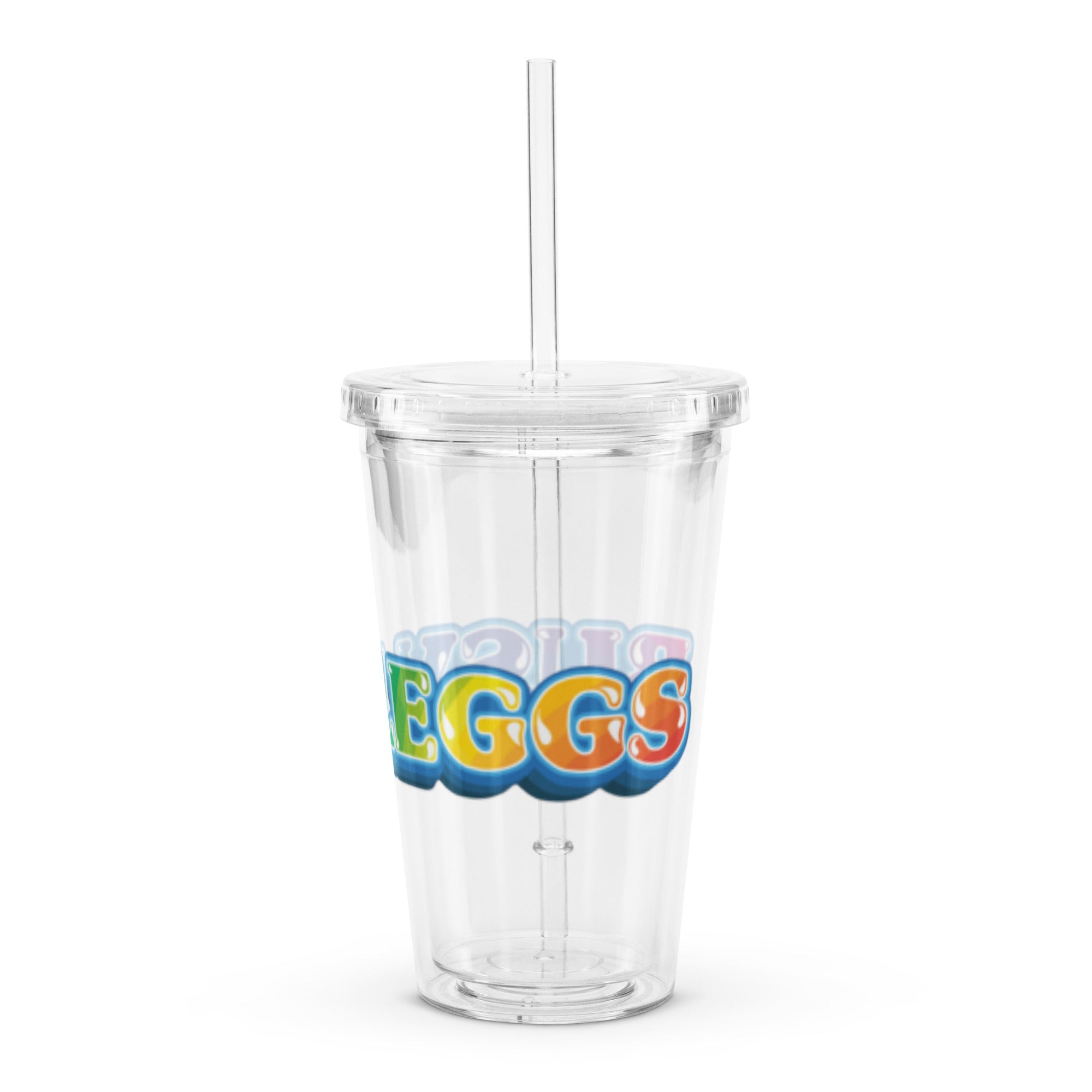 Busy Leggs Signture Clear plastic tumbler