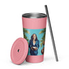 I'M COCONUTS FOR KAMALA Insulated Tumbler with Straw **LIMITED EDITION**