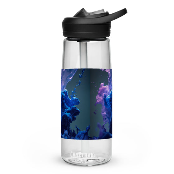 Purple Blue Cloud Sports water bottle