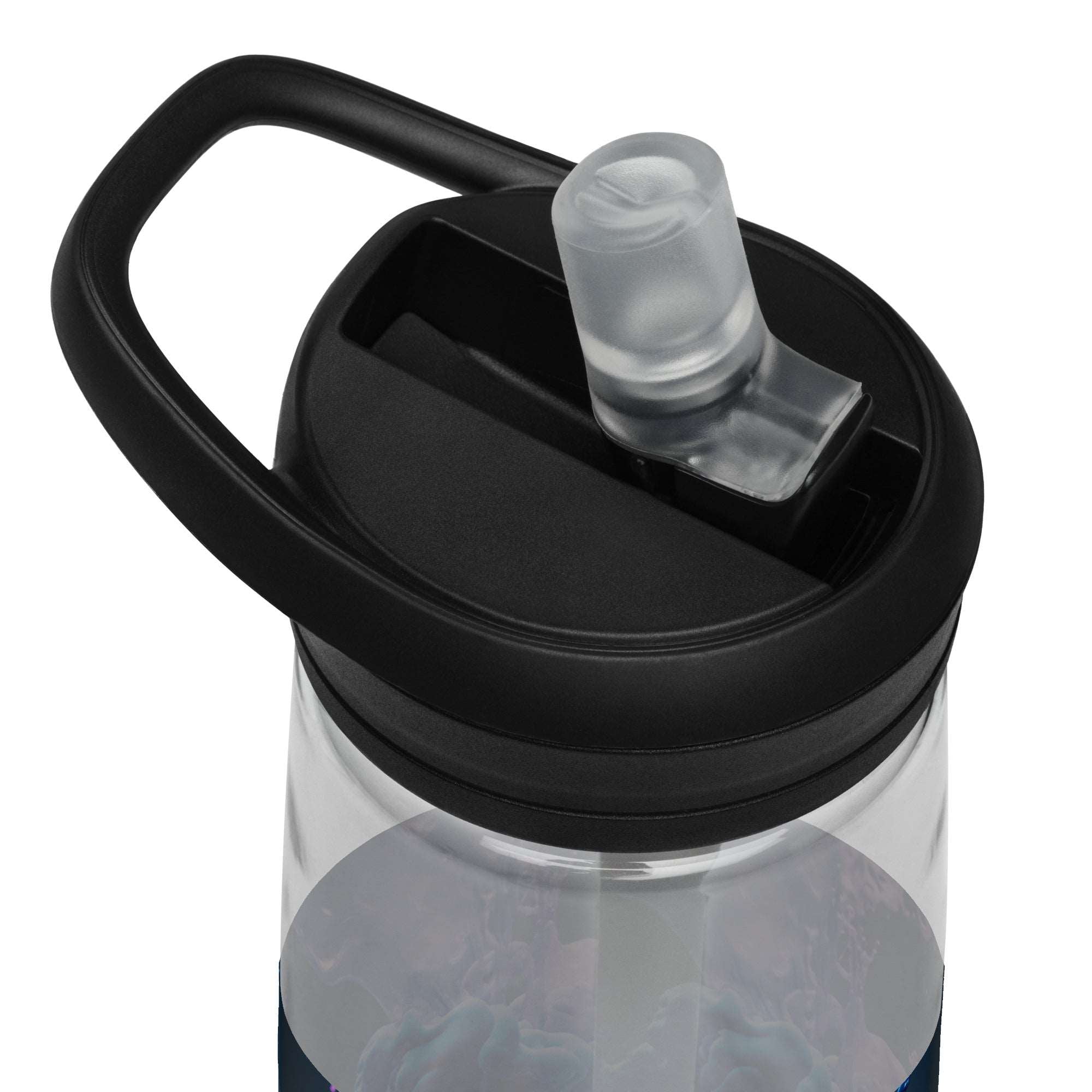 Purple Blue Cloud Sports water bottle