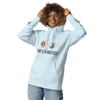 light blue FiFi and Francioise  poodle Hoodie 