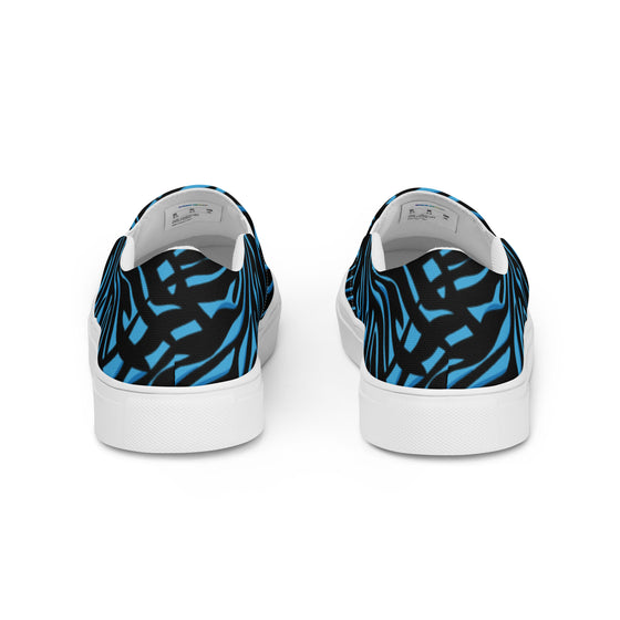 Electric Zebra Slip-on Canvas Sneakers