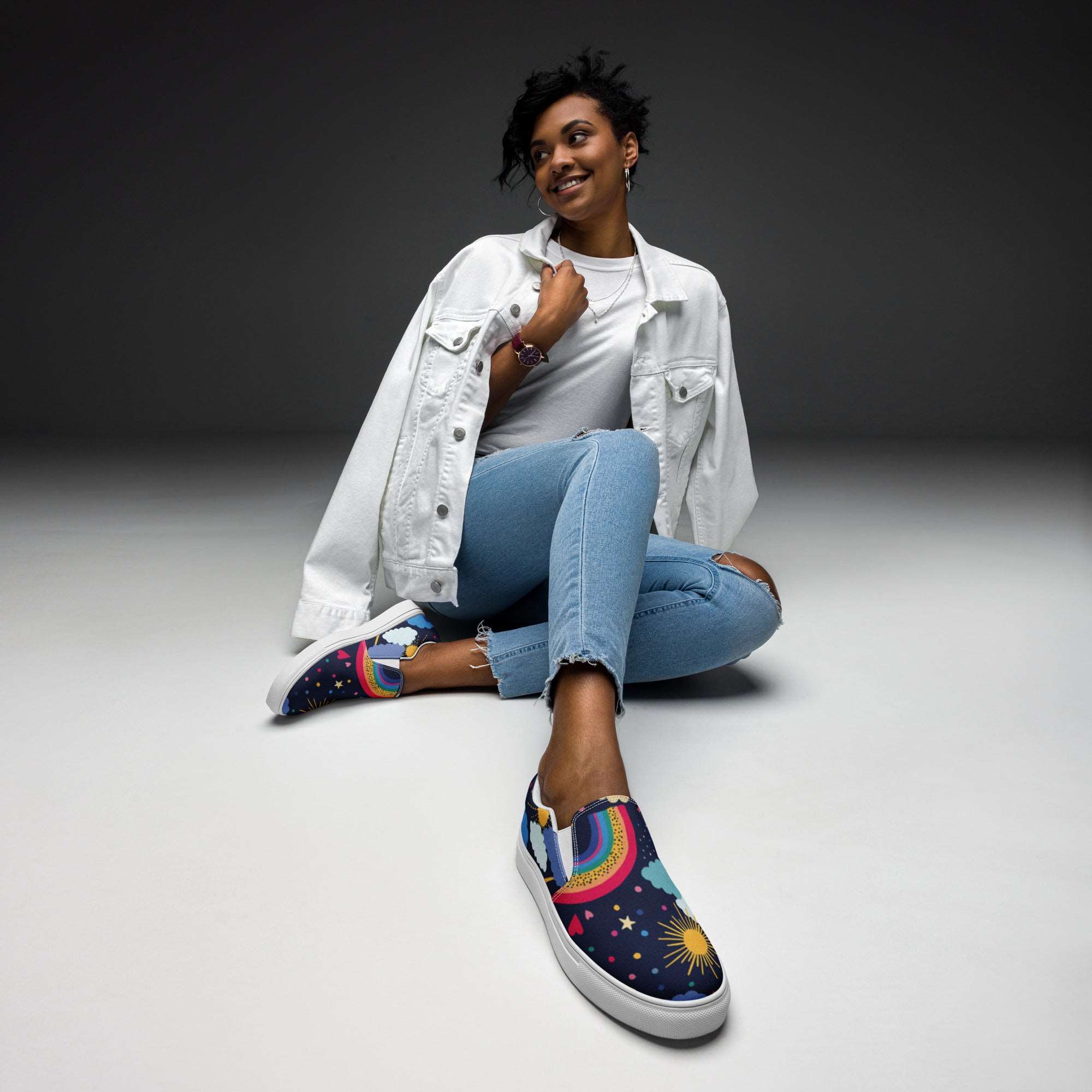 Cosmic Slip-on Canvas Sneakers