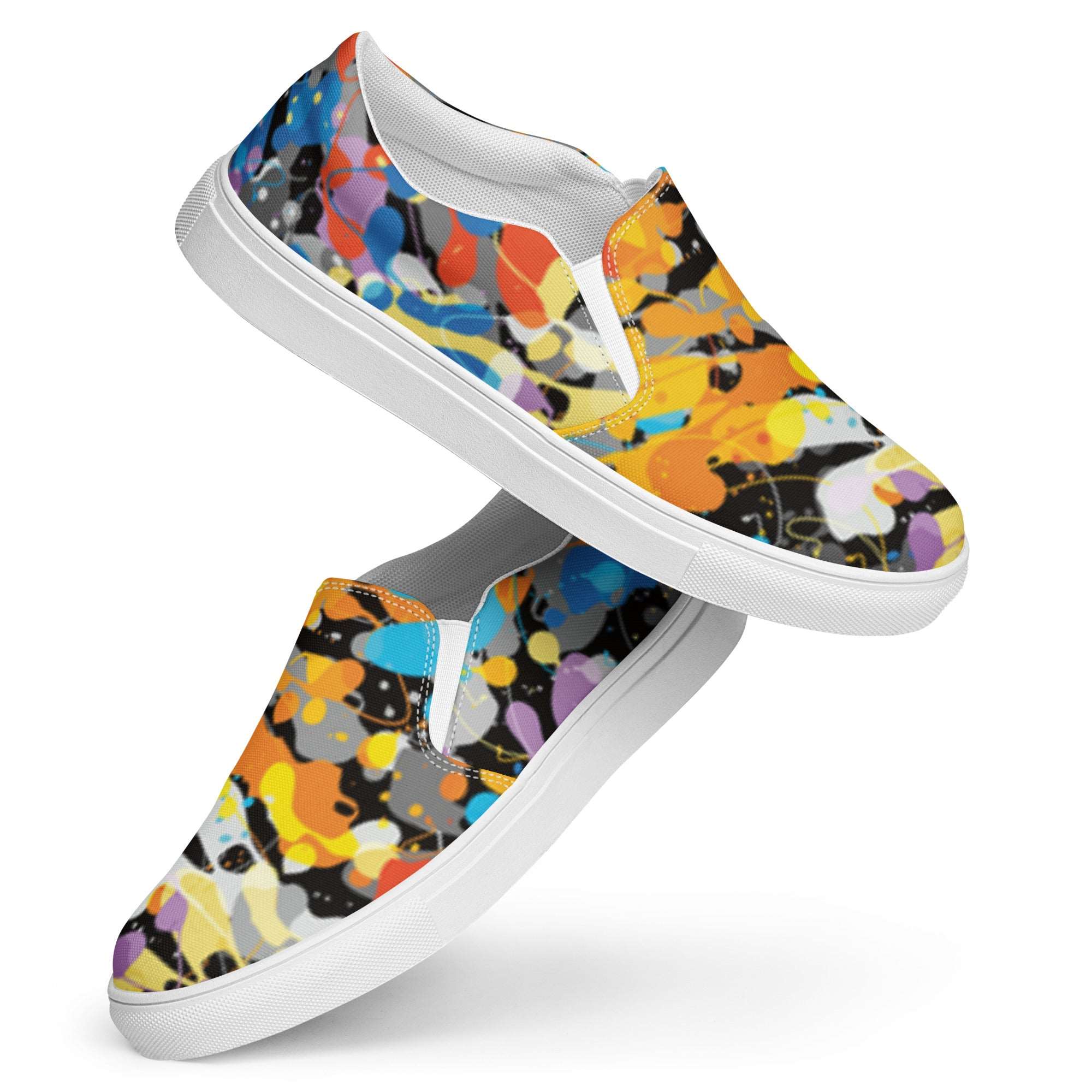 Paint Splash Slip-on Canvas Sneakers