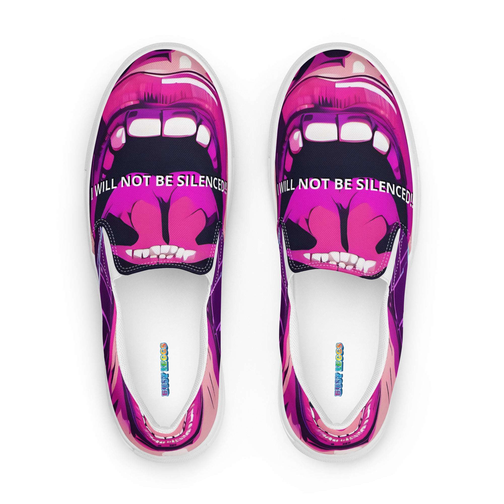 I WILL NOT BE SILENCED!! Slip-on  Sneakers