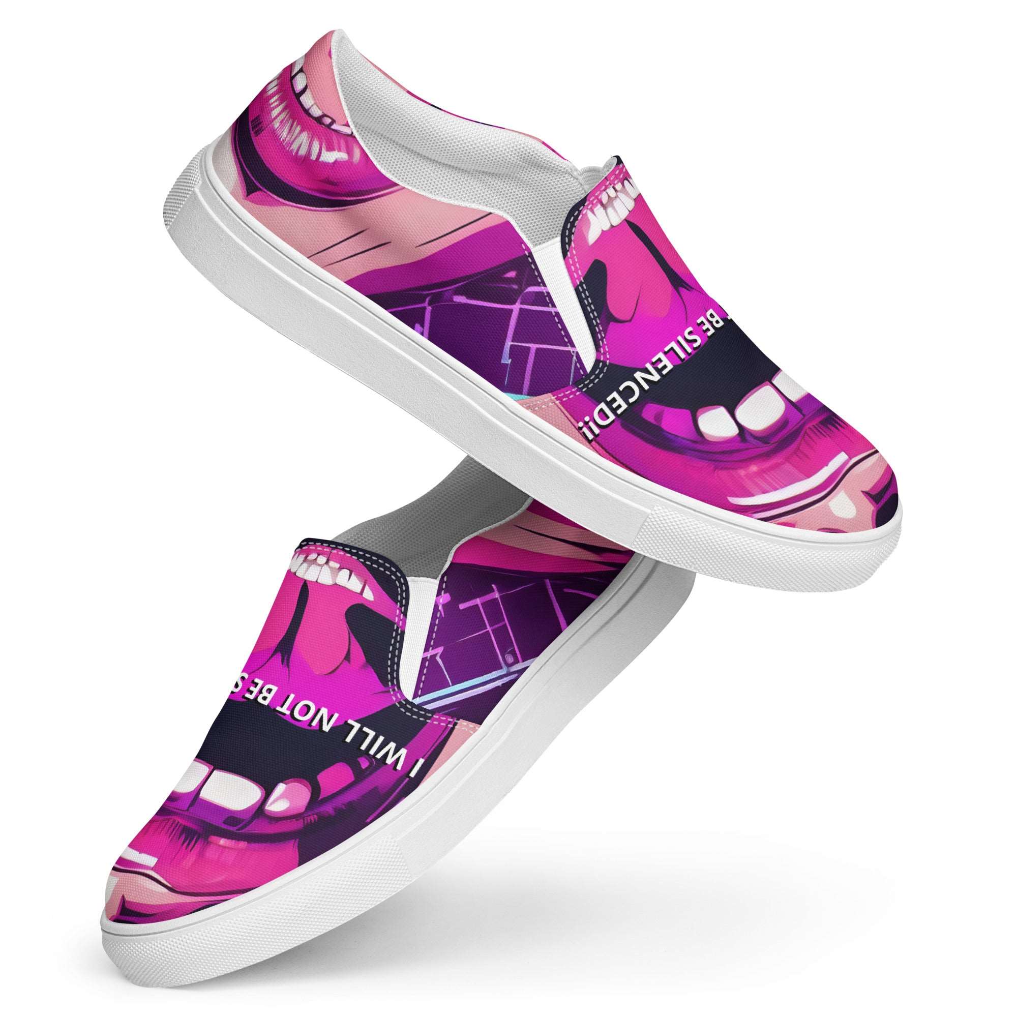 I WILL NOT BE SILENCED!! Slip-on  Sneakers