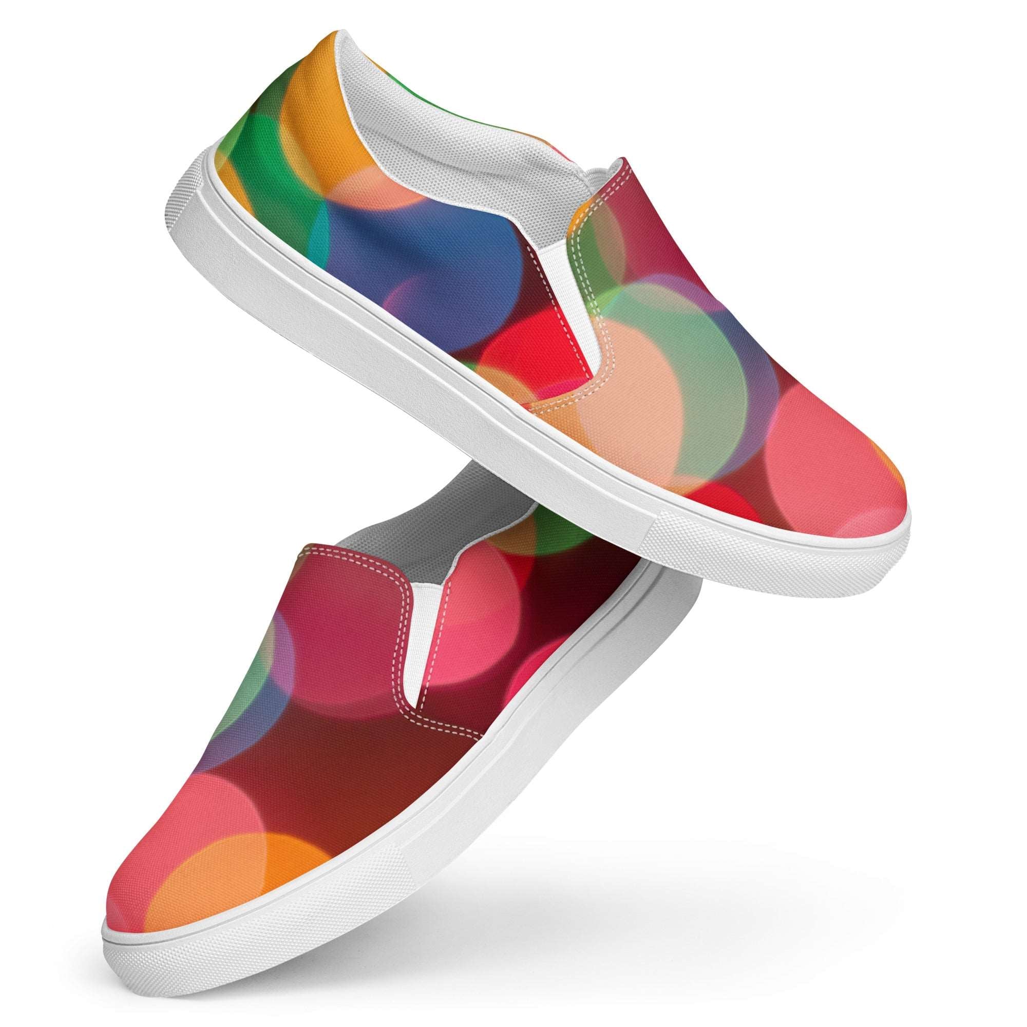 Circles Slip-on Canvas Sneakers