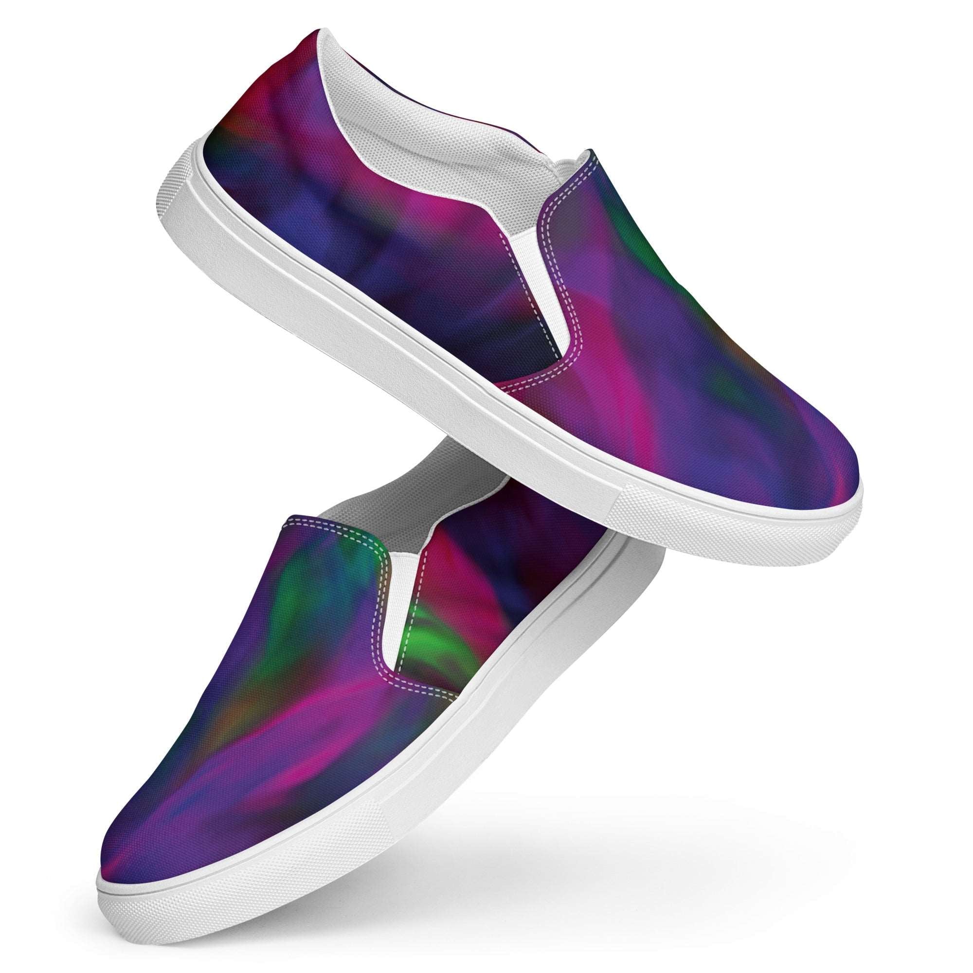 Purple Galaxy Slip-on canvas Sneakers