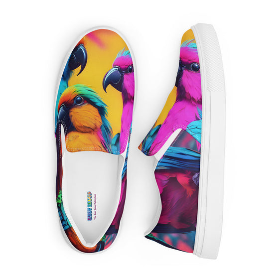 Parrots of Puerto Rico Slip On Canvas Sneakers