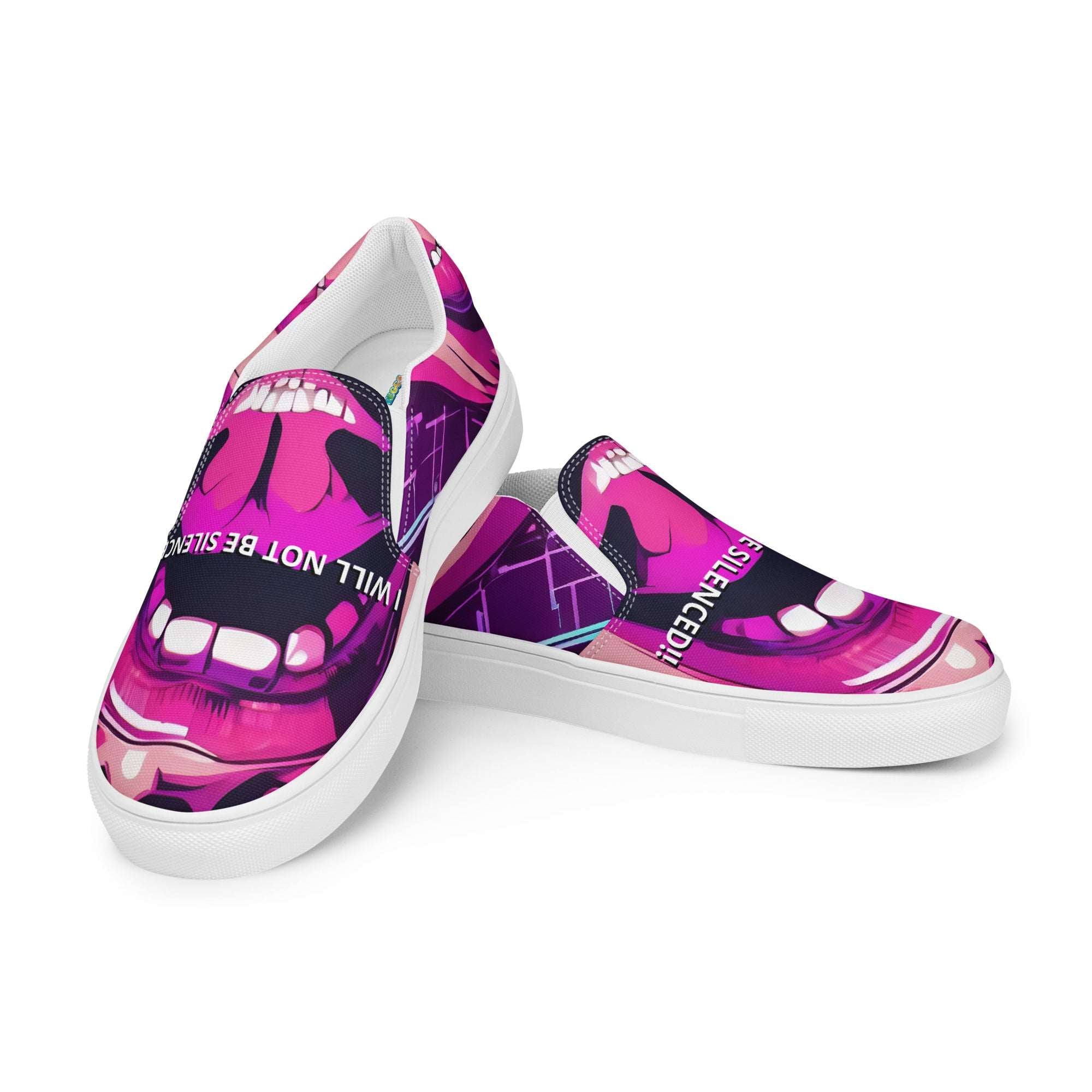 I WILL NOT BE SILENCED!! Slip-on  Sneakers