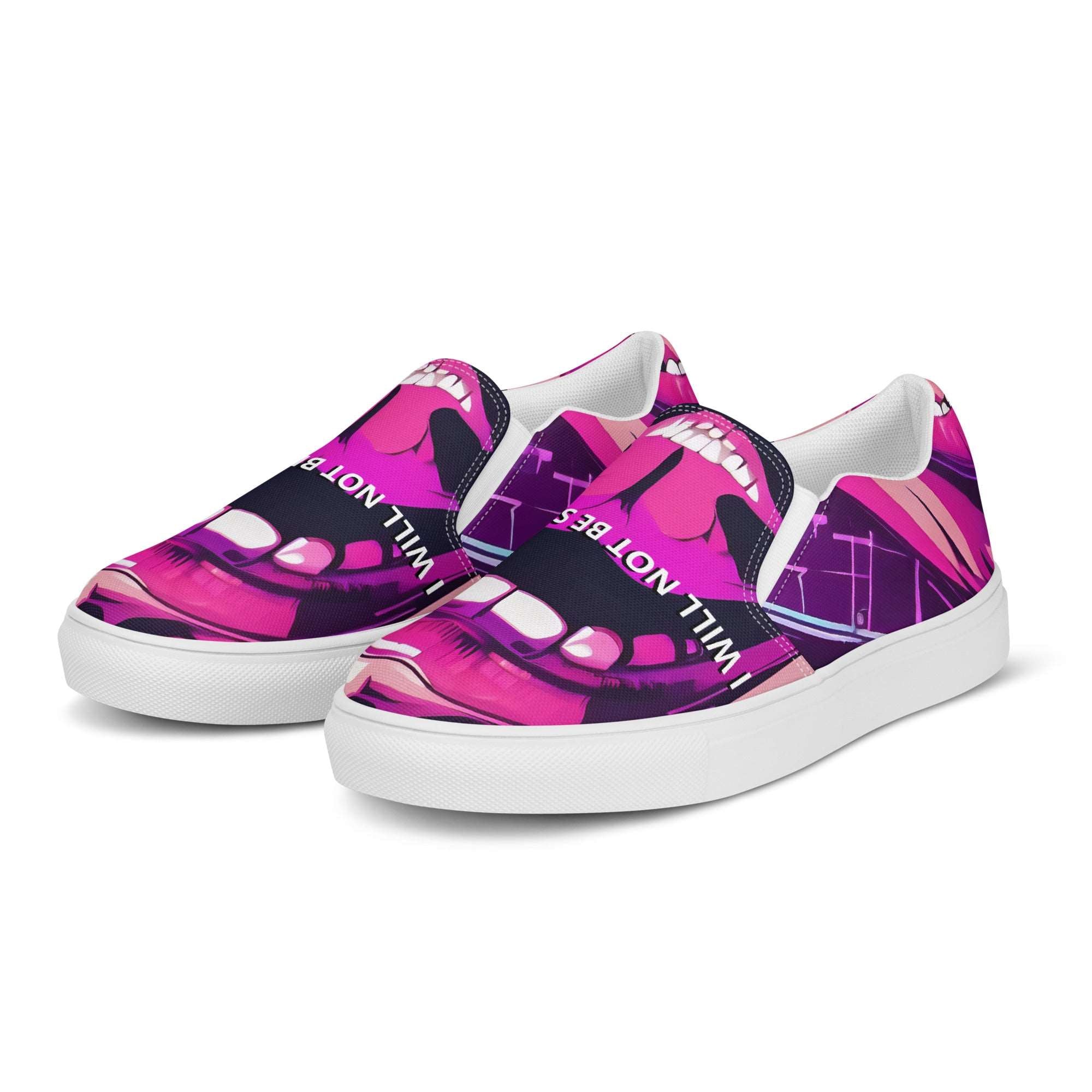 I WILL NOT BE SILENCED!! Slip-on  Sneakers