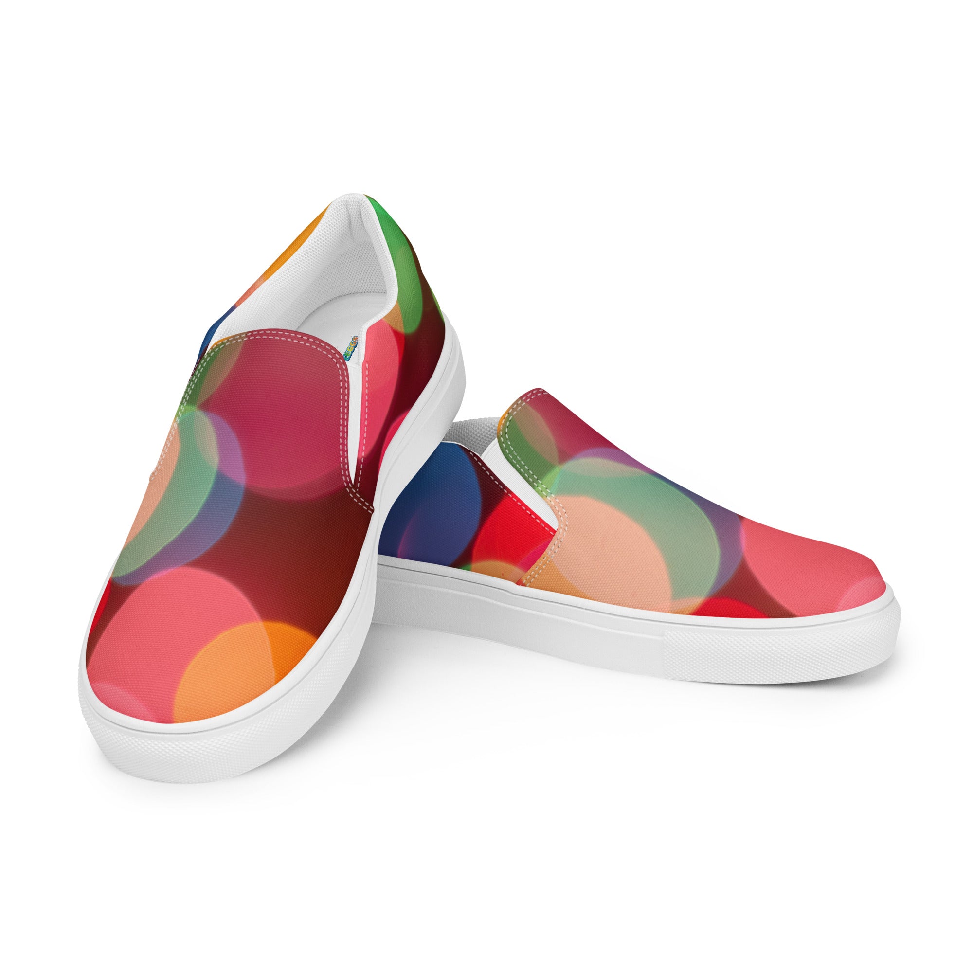 Circles Slip-on Canvas Sneakers