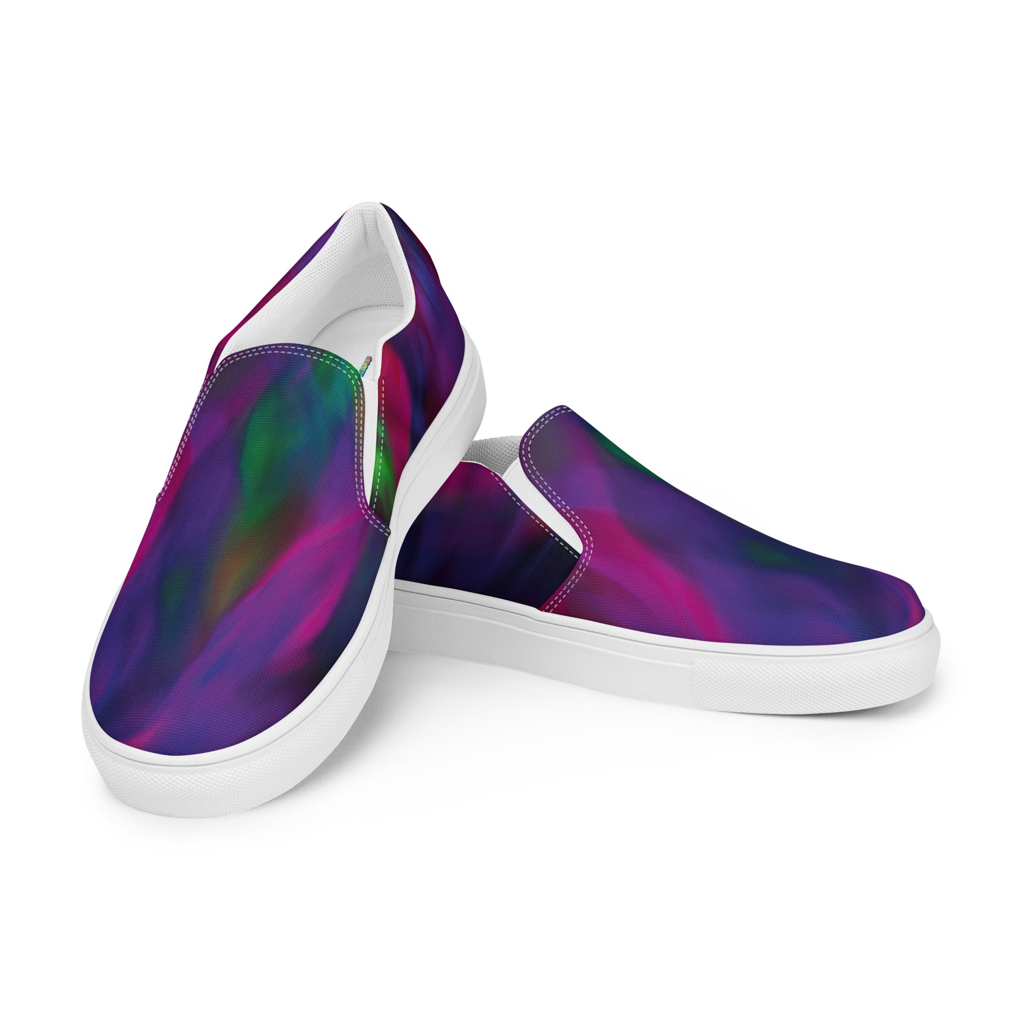 Purple Galaxy Slip-on Canvas Sneakers