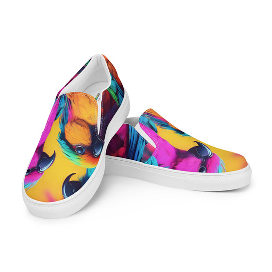 Parrots of Puerto Rico Slip On Canvas Sneakers