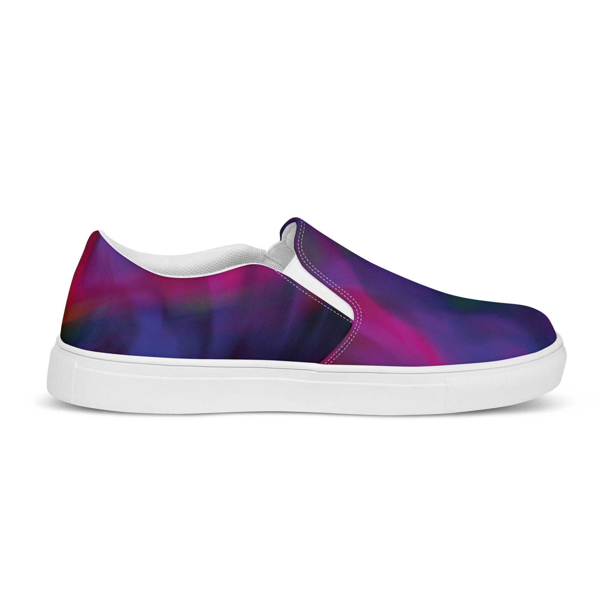 Purple Galaxy Slip-on Canvas Sneakers