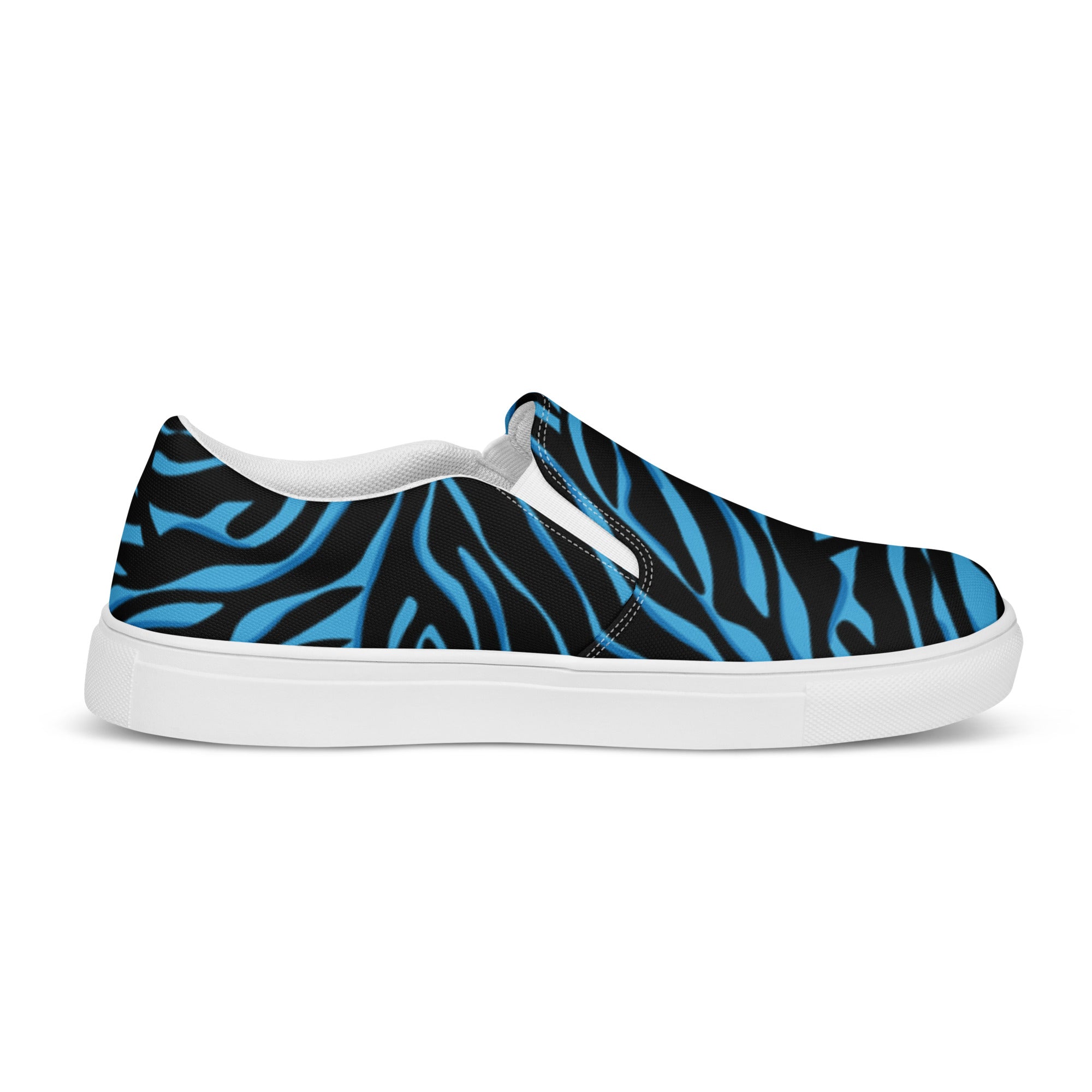 Electric Zebra Slip-on Canvas Sneakers