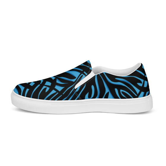 Electric Zebra Slip-on Canvas Sneakers