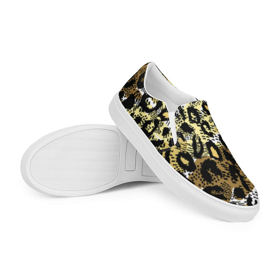 Leopard Slip-on Canvas Sneakers